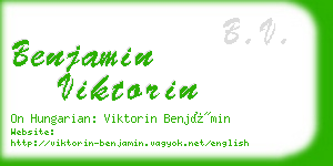 benjamin viktorin business card